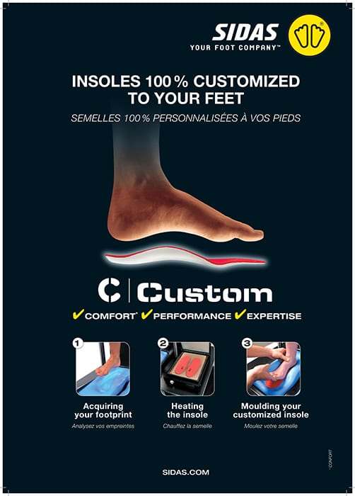Semelle sur mesure Sidas Custom : confort, performance, expertise